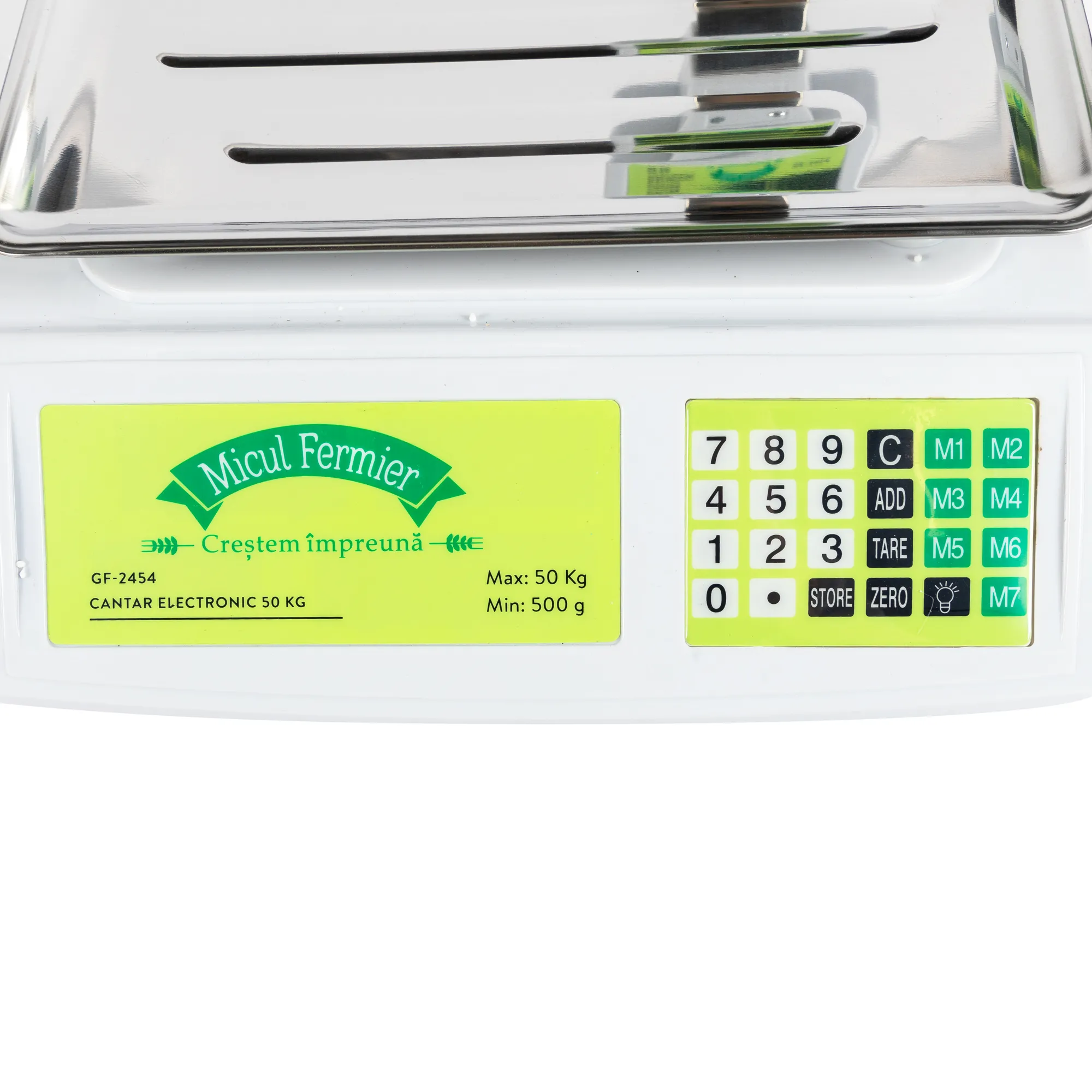 Cantar electronic Micul Fermier 50 Kg cu baterii 4 4Ah