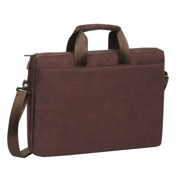 Geantă pentru Laptop RivaCase Biscayne, 15.6", Poliester, Maro