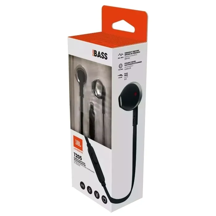 Căști JBL Tune 205, Negru
