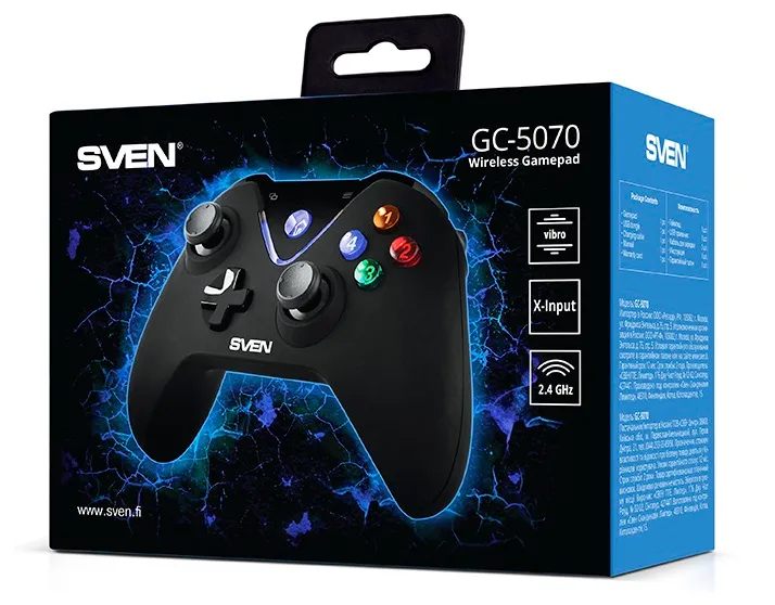Gamepad SVEN GC-5070, Negru