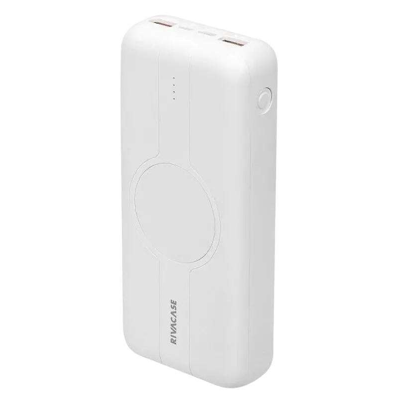 Acumulator extern Rivacase VA2602, 20000 mAh, Alb