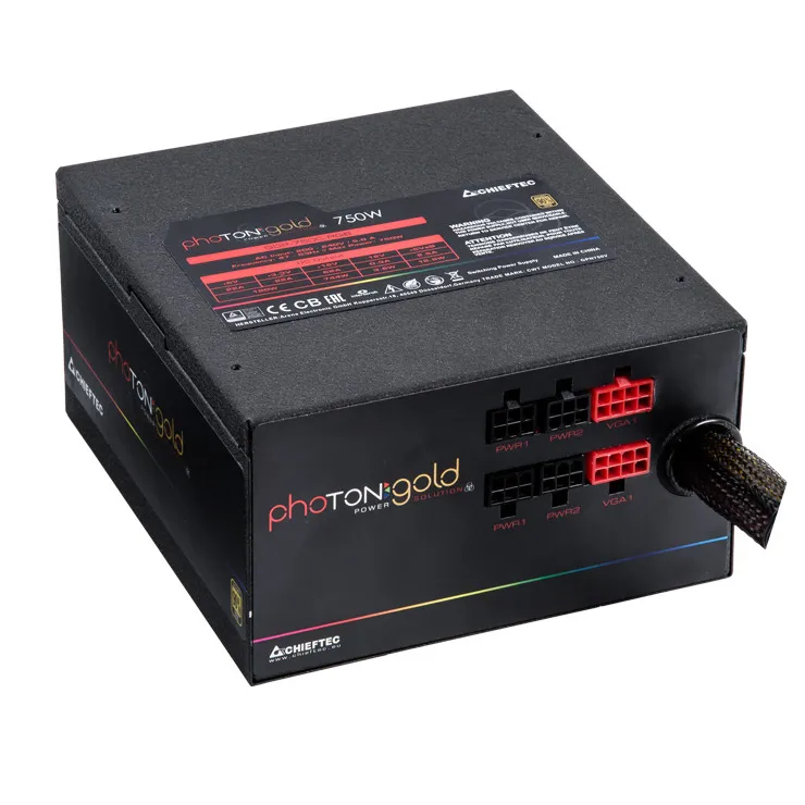 Sursă Alimentare PC Chieftec GDP-750C-RGB, 750W, ATX, Semi-modular