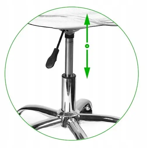 Scaun JUMI IGER (alb-negru)