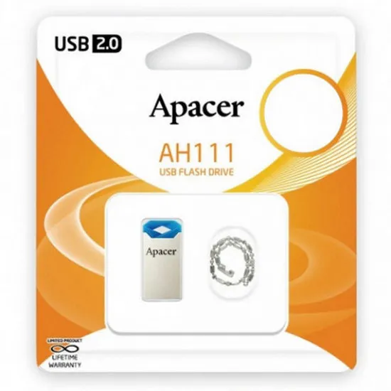 Memorie USB Apacer AH111, 32GB, Argintiu/Albastru