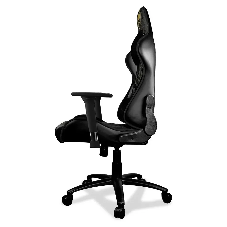 Scaun Gaming Cougar Armor One Royal, PVC Piele, Negru/Auriu