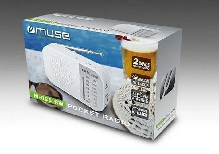 Radio portabil MUSE M-025 RW, Alb