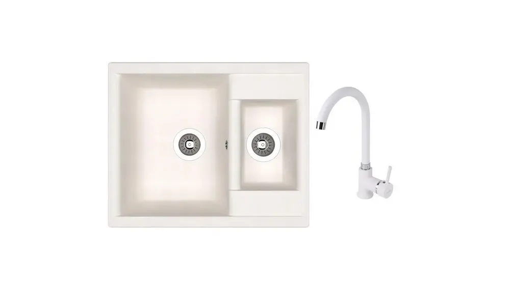 SET chiuveta Dr Gans Astra 620K + SanDonna F 7073 alb 