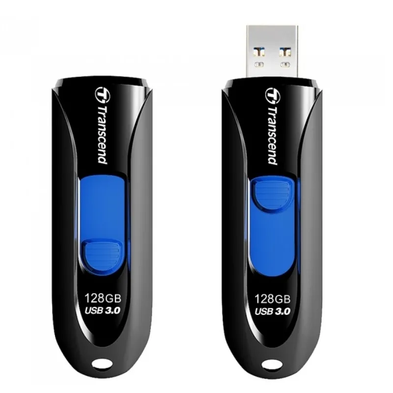 Memorie USB Transcend JetFlash 790, 128GB, Negru/Albastru