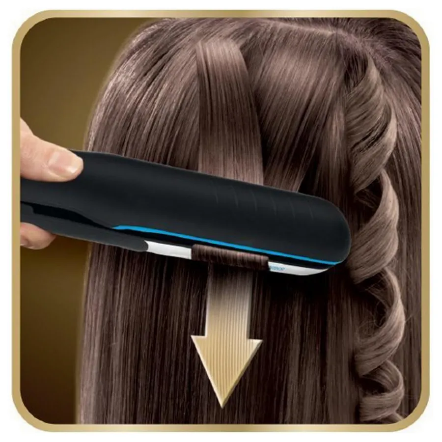 Placă de îndreptat părul Rowenta Liss & Curl Ultimate shine SF6220D0, Negru | Argintiu