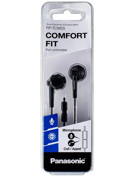 Căști Panasonic RP-TCM55GC, Negru