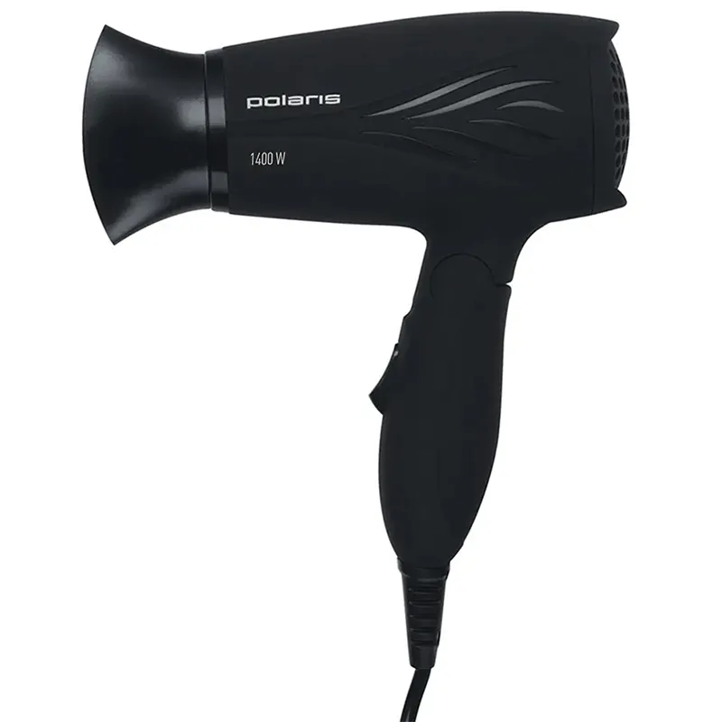 Uscător de păr compact Polaris PHD 1467T, 1400 W, Negru