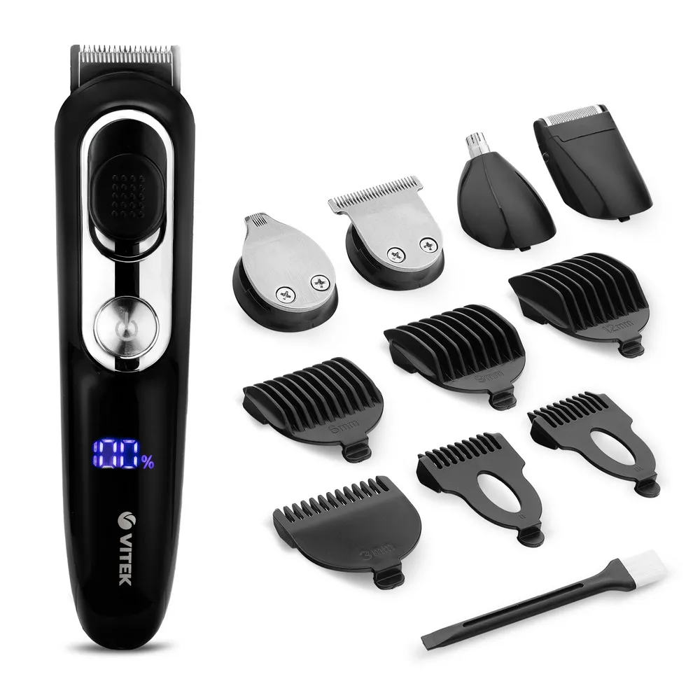 Trimmer pentru bărbați VITEK VT-2549, Negru | Argintiu
