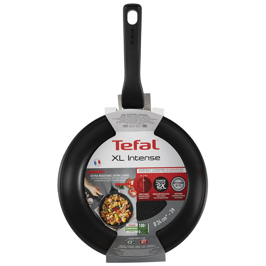 Tigaie Tefal C3840453, 24cm, Negru