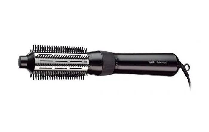 Uscător de păr-perie Braun Satin Hair 3 AS330, 400 W, Negru