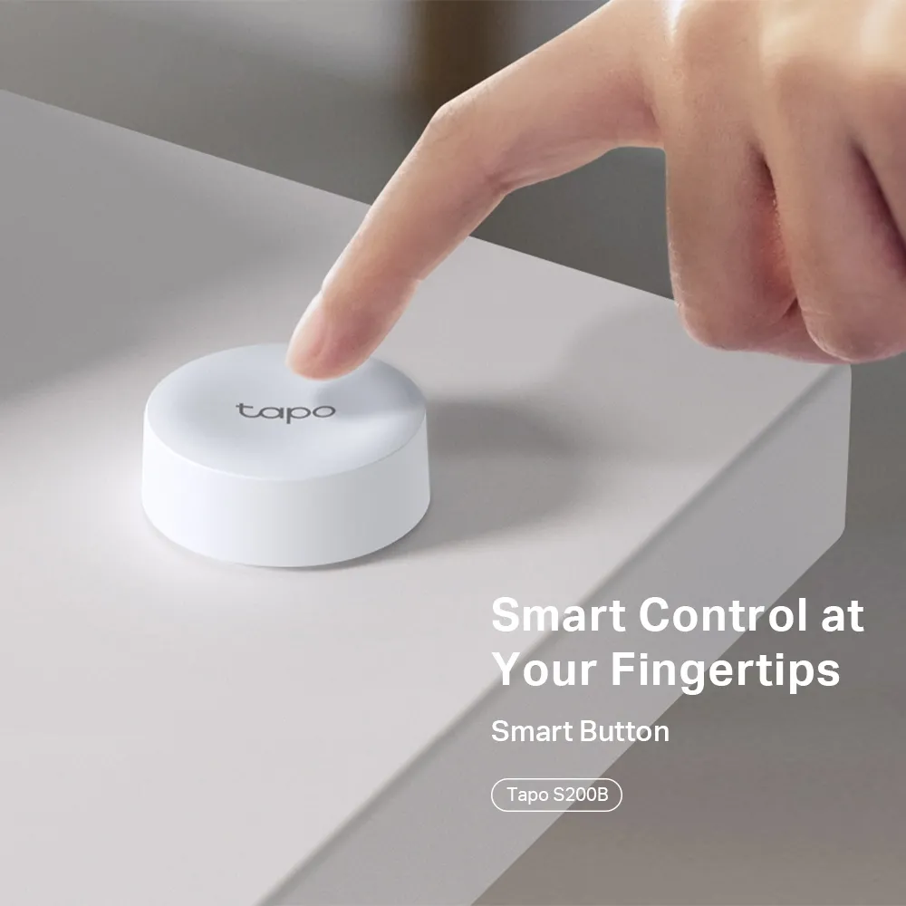 Buton de urgență TP-LINK Tapo S200B, Alb