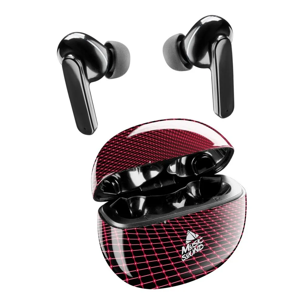 Căști Cellularline Music Sound Fantasy in ear, Negru/Rosu