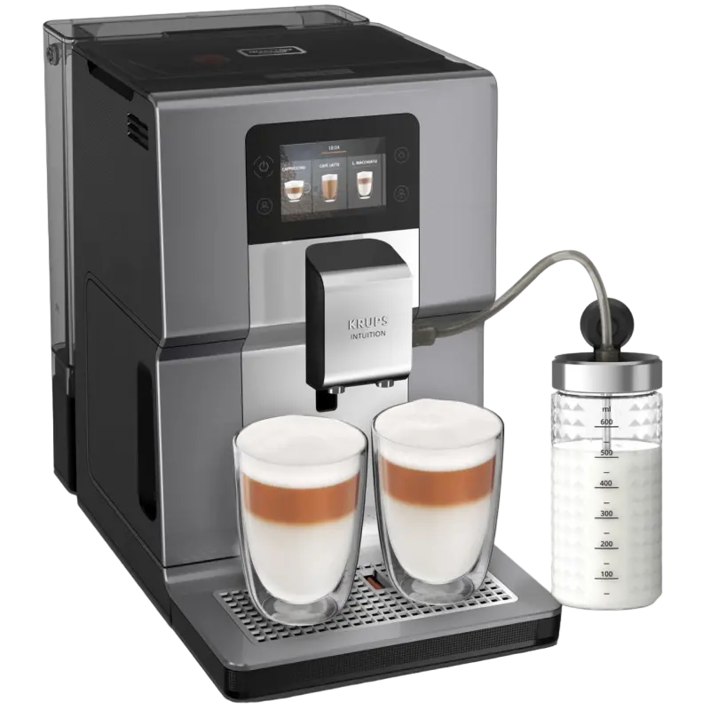 Espressor automat Krups EA875E10, Argintiu