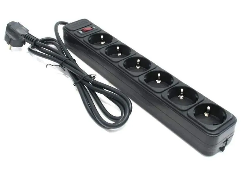 Prelungitor electric Ultra Power UP6-B-15PPB, 6 Prize, 4,5m, Negru