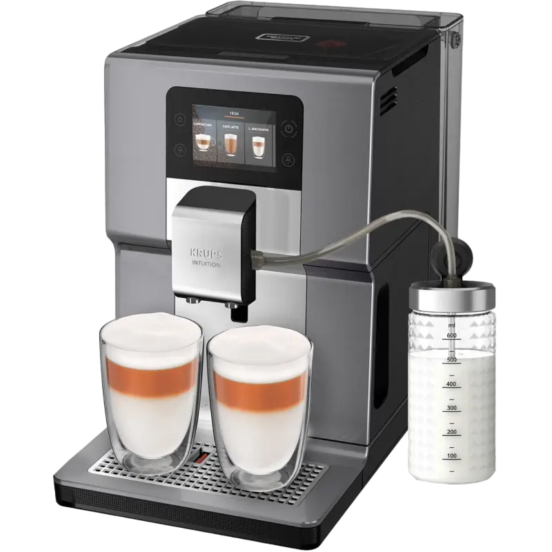 Espressor automat Krups EA875E10, Argintiu