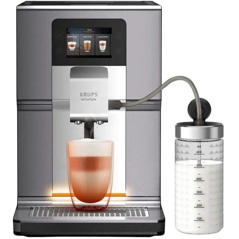 Espressor automat Krups EA875E10, Argintiu