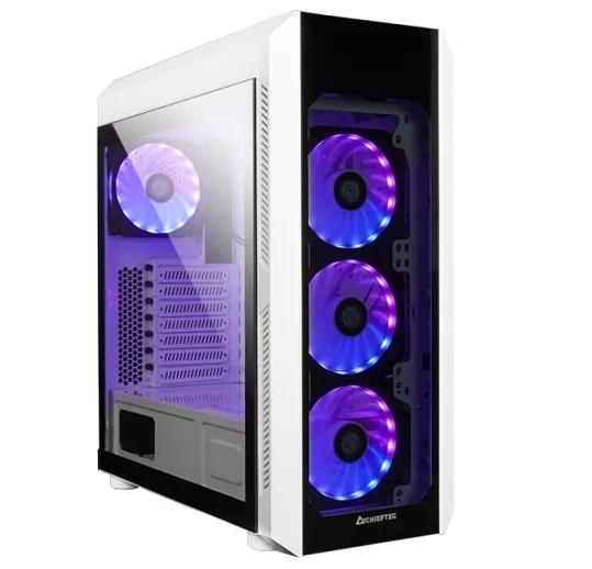 Carcasă PC Chieftec GL-03W-OP, Midi-Tower, ATX, Alb