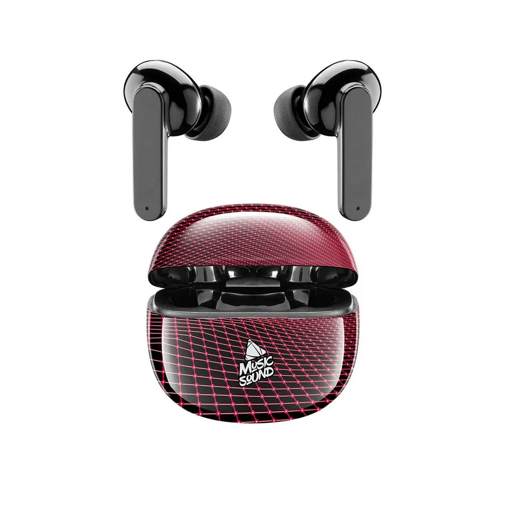 Căști Cellularline Music Sound Fantasy in ear, Negru/Rosu