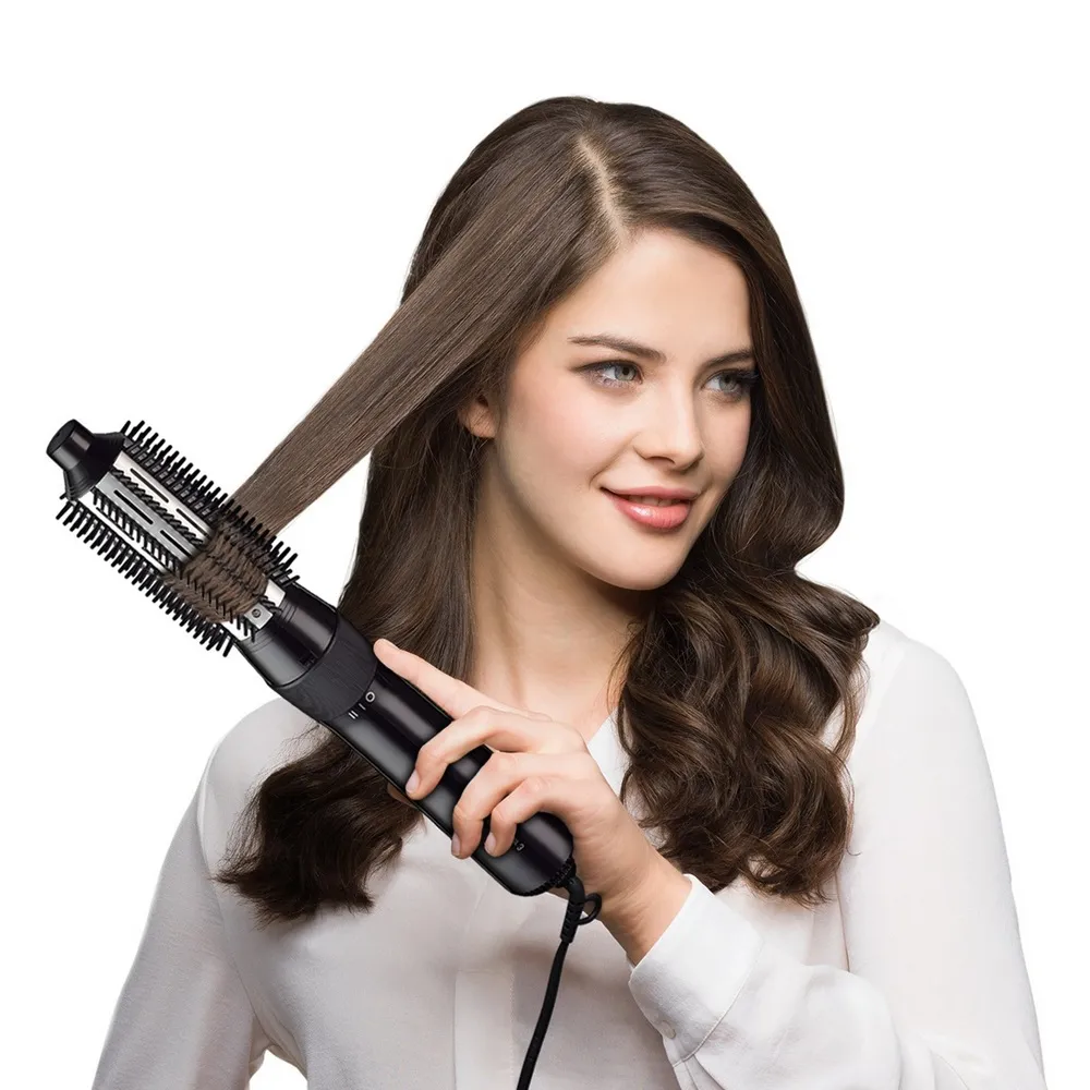 Uscător de păr-perie Braun Satin Hair 3 AS330, 400 W, Negru