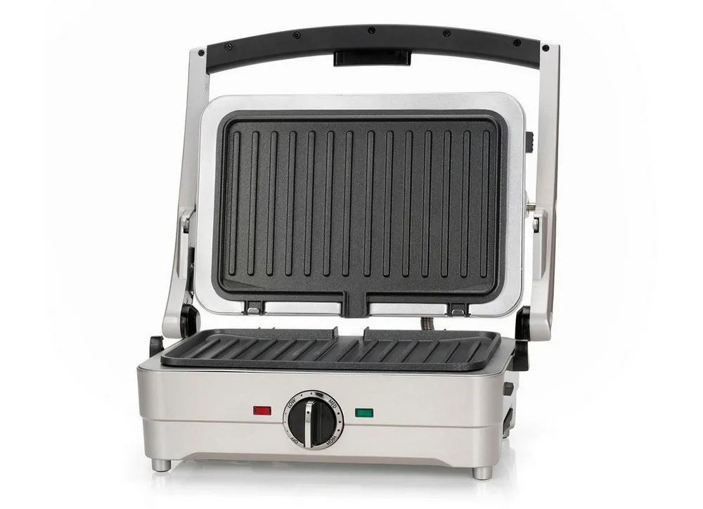 Grătar electric Cuisinart GRSM3E, 1000W, Argintiu