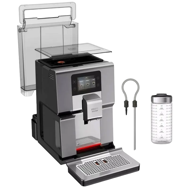 Espressor automat Krups EA875E10, Argintiu