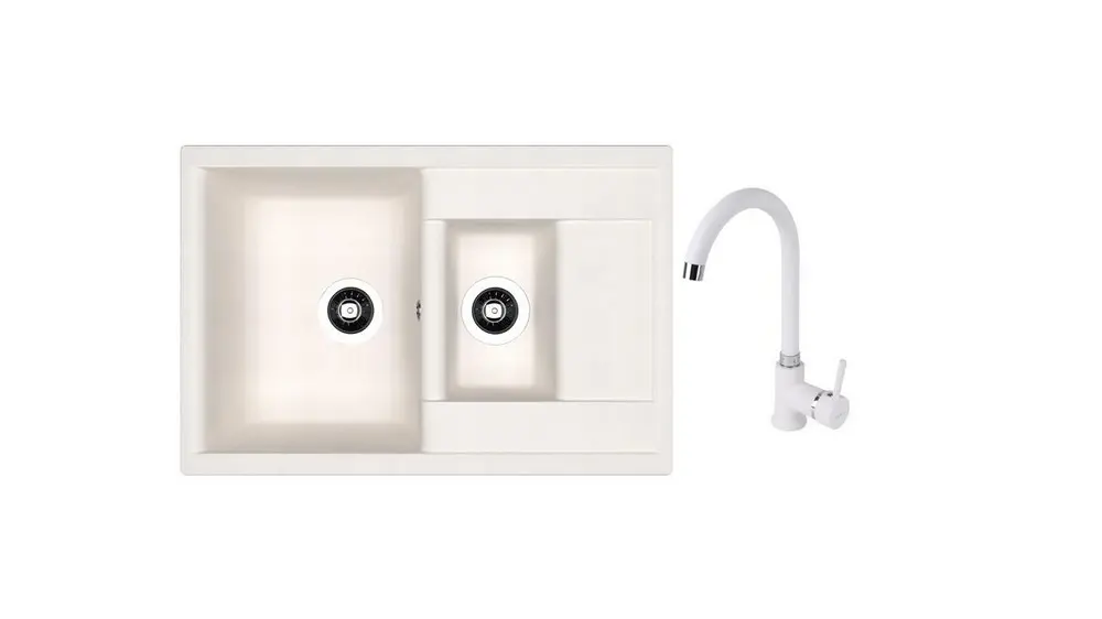 SET chiuveta Dr Gans Astra 760K + SanDonna F 7073 alb   