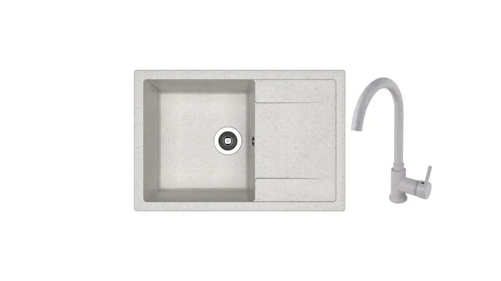 SET chiuveta Dr Gans Techno 760 + SanDonna F 7073 gri    