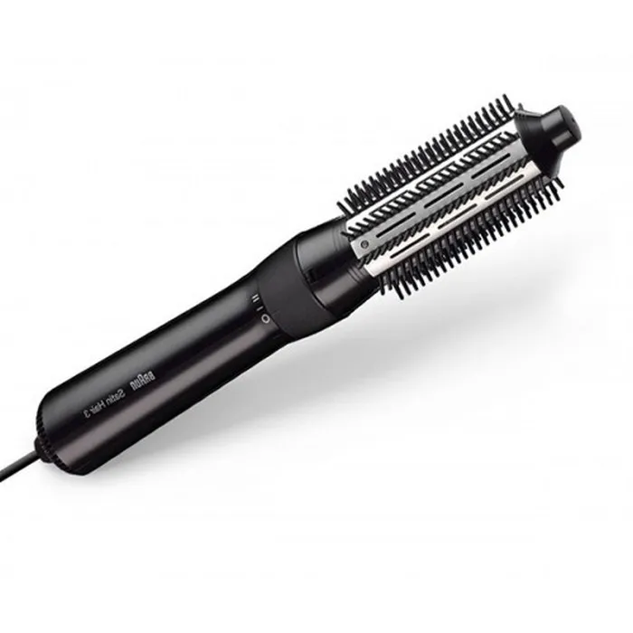 Uscător de păr-perie Braun Satin Hair 3 AS330, 400 W, Negru