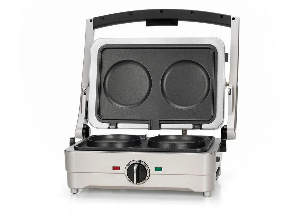 Grătar electric Cuisinart GRSM3E, 1000W, Argintiu