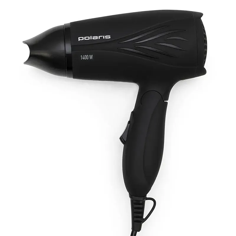 Uscător de păr compact Polaris PHD 1467T, 1400 W, Negru