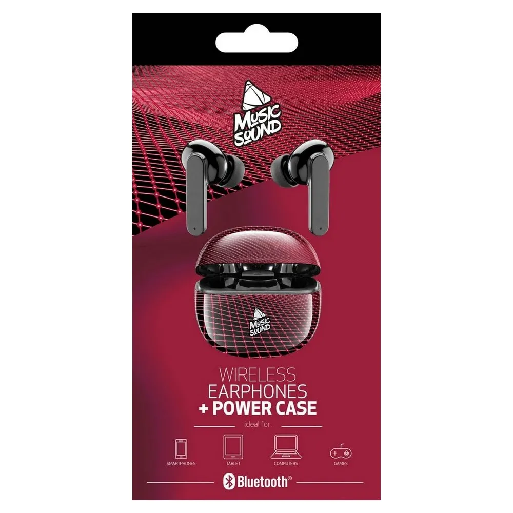 Căști Cellularline Music Sound Fantasy in ear, Negru/Rosu