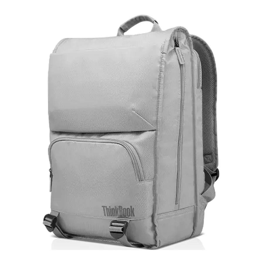 Rucsac pentru Laptop Lenovo Urban, 15.6", Piele artificială, Gri deschis