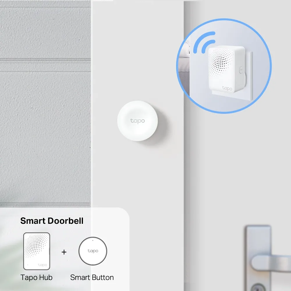 Buton de urgență TP-LINK Tapo S200B, Alb