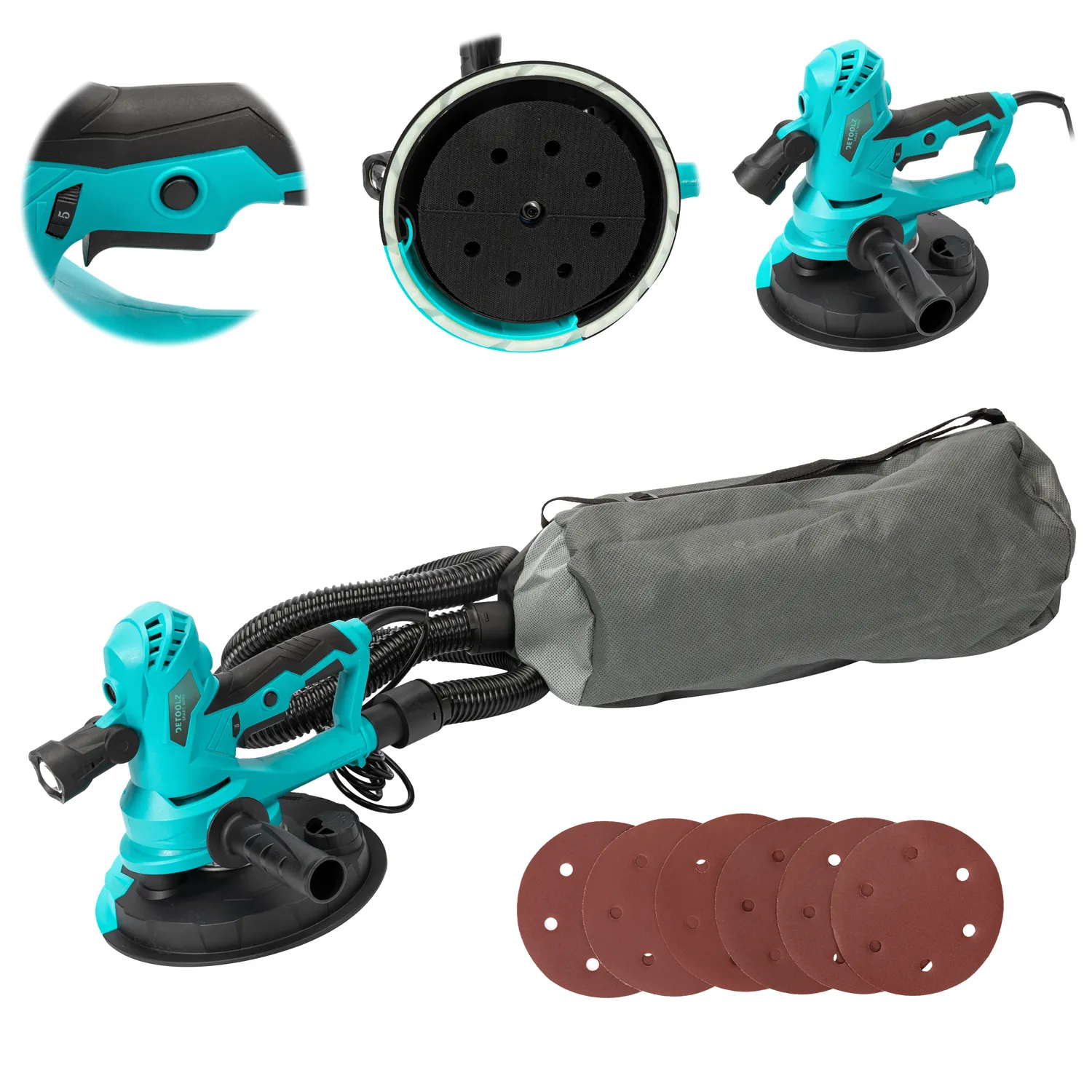 Masina de slefuit pereti Detoolz cu aspiratie 750W 