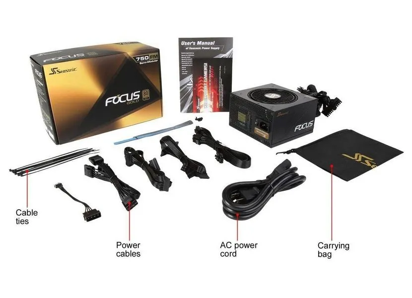 Sursă Alimentare PC Seasonic Focus GM, 750W, ATX, Semi-modular