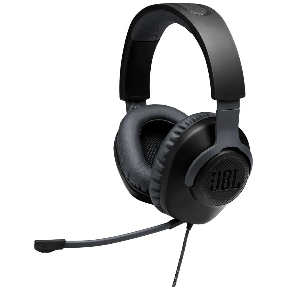 Căști gaming JBL Quantum 100, Cu fir, Negru