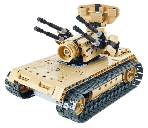 Constructor cu telecomandă XTech Tank & Anti-aircraft