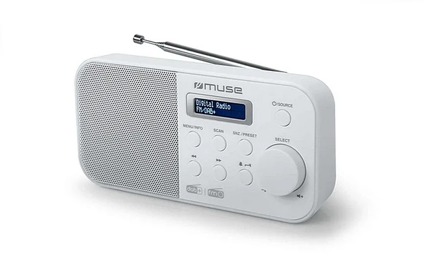 Radio portabil MUSE M-109 DBW, Alb