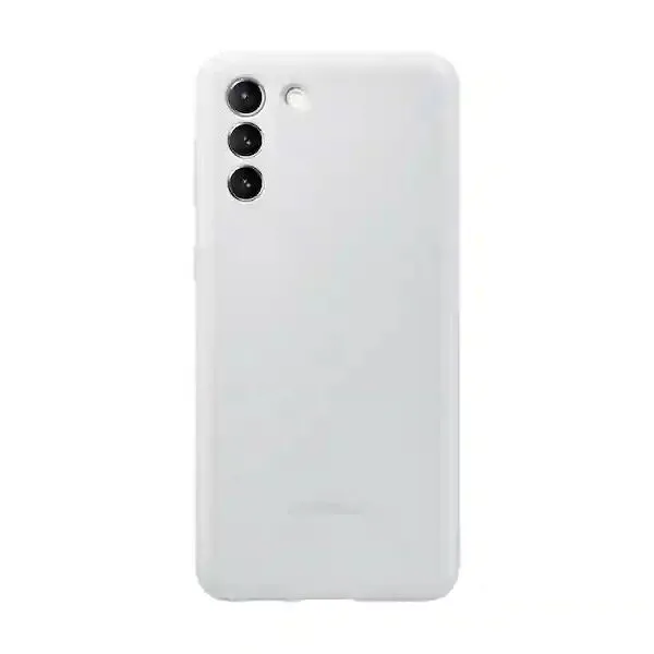 Husă Samsung Silicone Cover for Galaxy S21+, Gri deschis