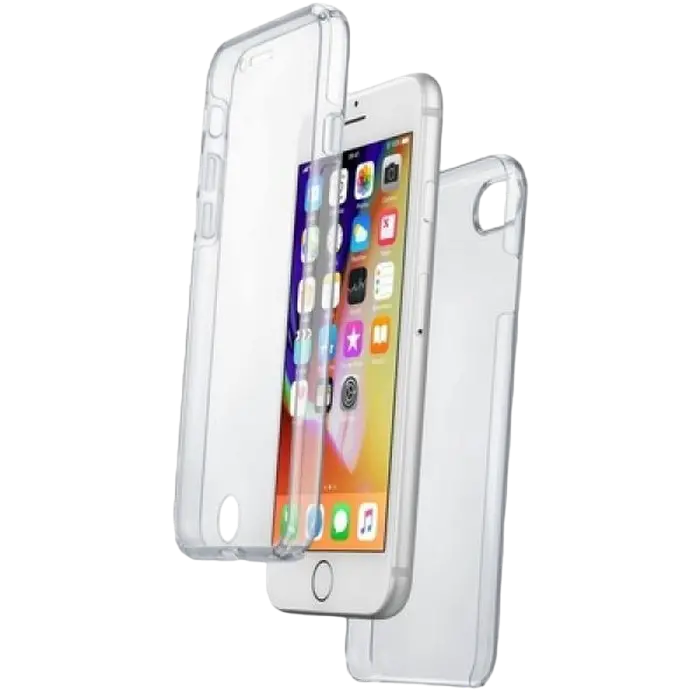 Husă Cellularline Clear Touch - iPhone SE (2020)/8/7, Transparent