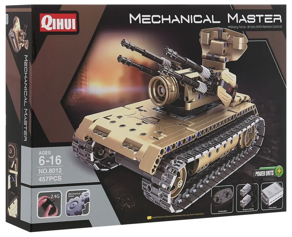 Constructor cu telecomandă XTech Tank & Anti-aircraft