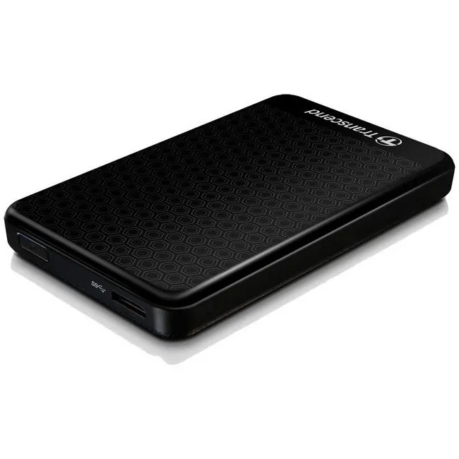 HDD portabil extern Transcend StoreJet 25A3, 2 TB, Negru (TS2TSJ25A3K)