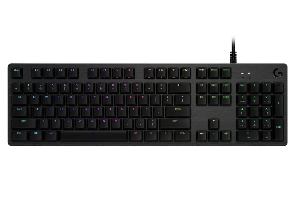 Tastatură Logitech G512 Carbon Lightsync RGB, Cu fir, Negru