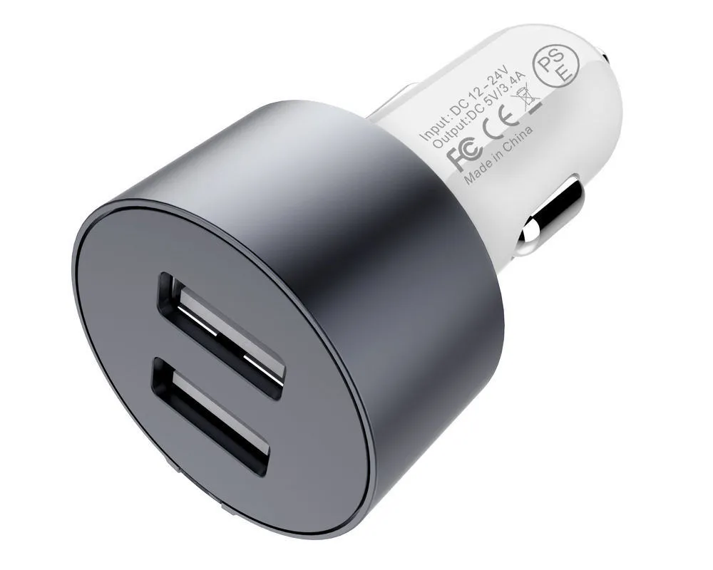 Incărcător auto Nillkin Auto Adapter,3.4A,Vigor, 5W, Gri
