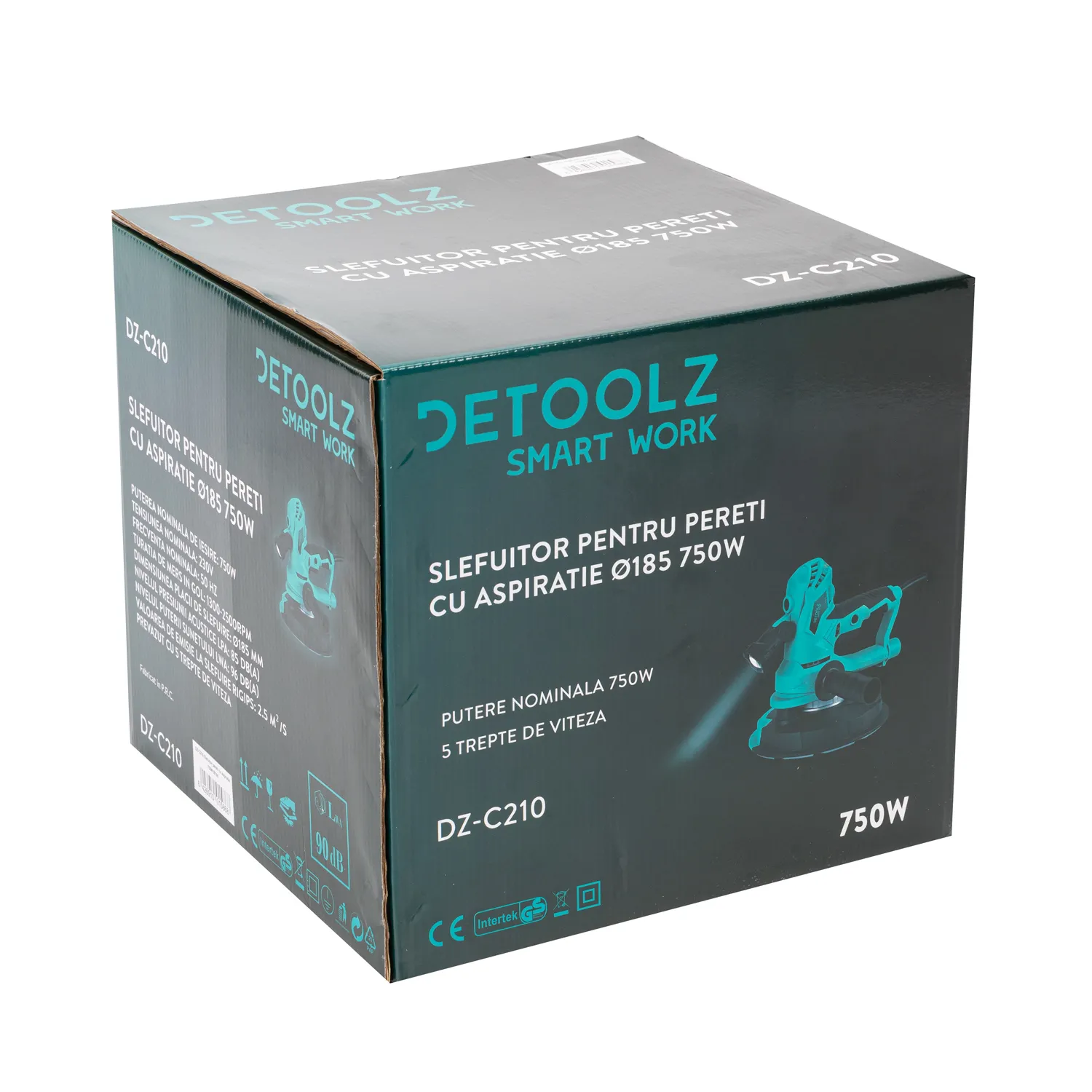 Masina de slefuit pereti Detoolz cu aspiratie 750W 