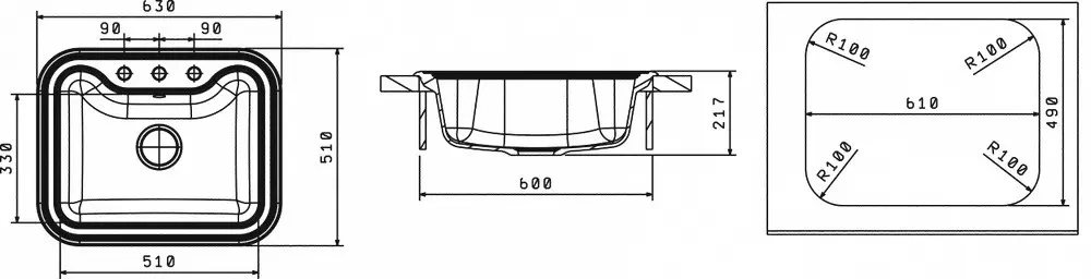 Krit 630 chiuveta Florentina (Bej-Latte)